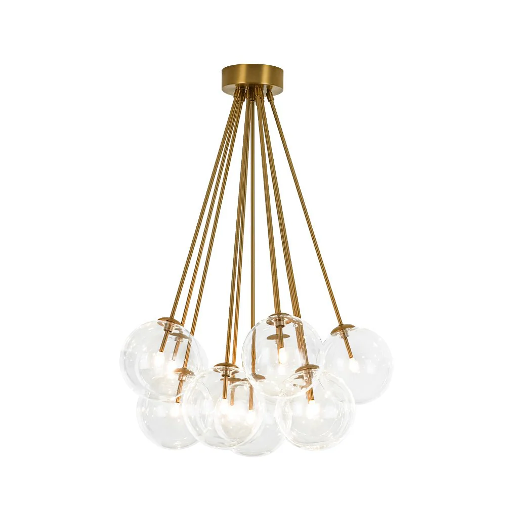 Glam Bouquet Cluster Glass Globe Bubble Ceiling Chandelier - Image 9