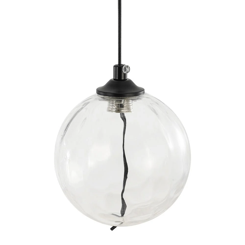 Glam Cluster Textured Water Glass Globe Bubble Chandelier - Image 15