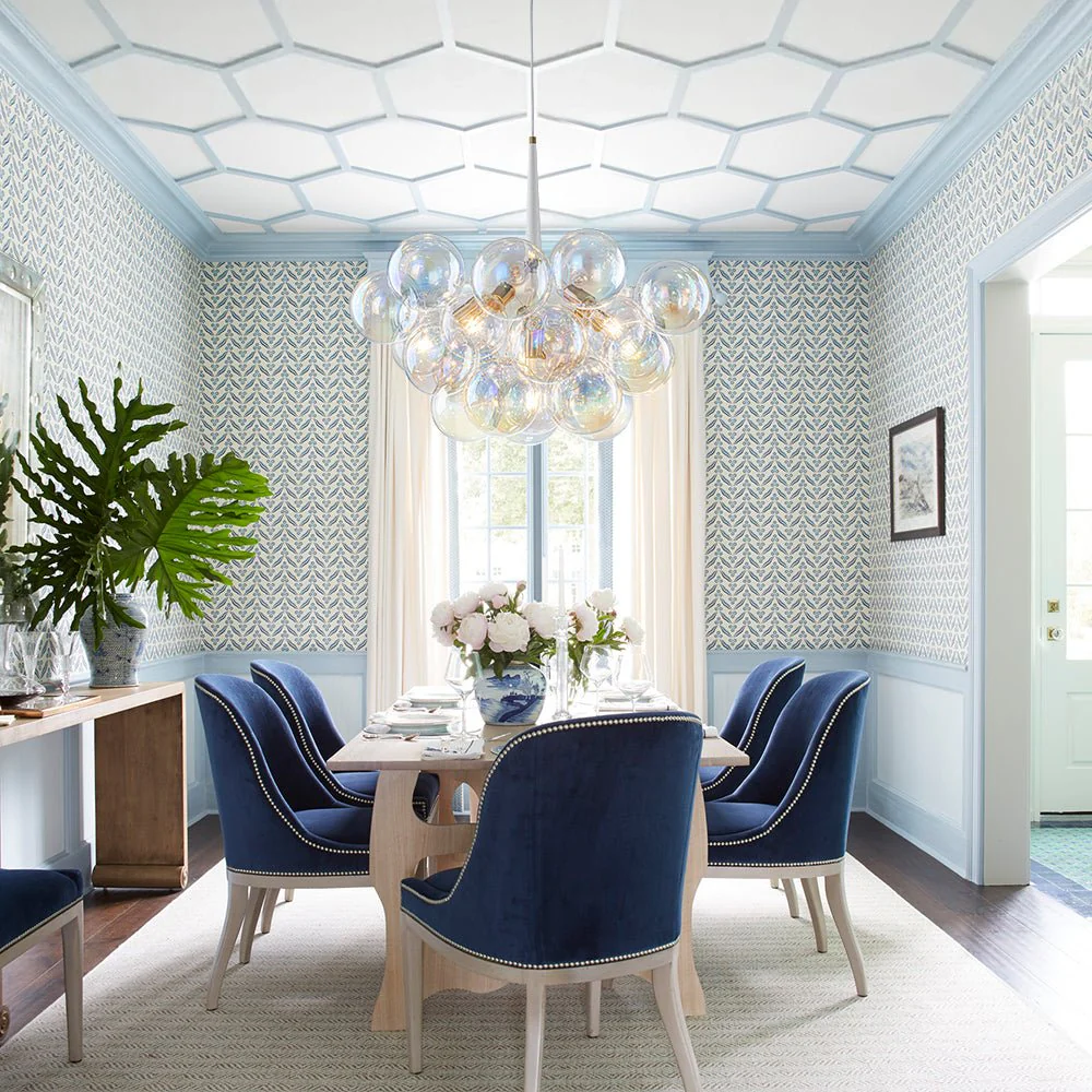 Glam Iridescent Glass Globe Cluster Bubble Chandelier - Image 2