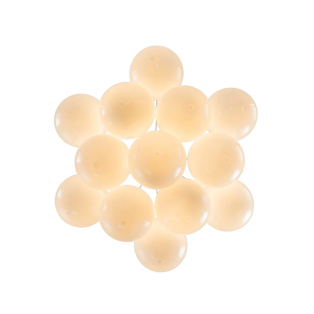 Glam Shine Opal Glass Globe Cluster Bubble Chandelier - Image 11