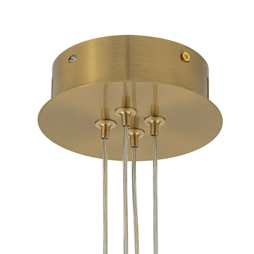 Glam Shine Opal Glass Globe Cluster Bubble Chandelier - Image 15