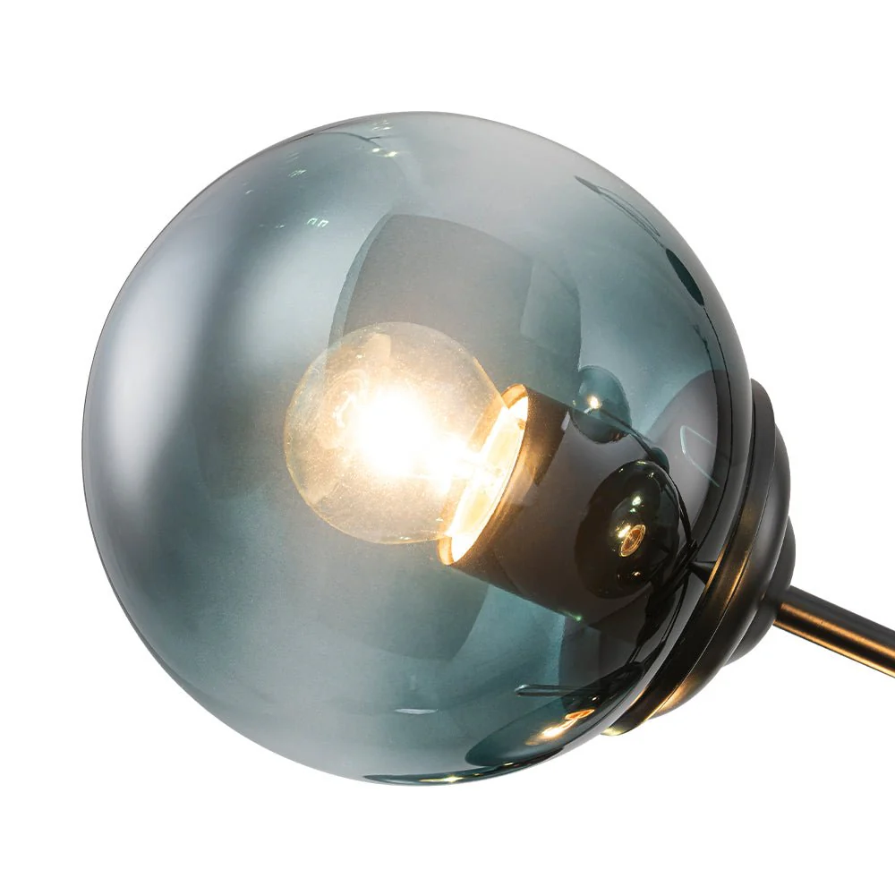 Glam Tiered Blue Glass Globe Bubble Sputnik Chandelier - Image 25