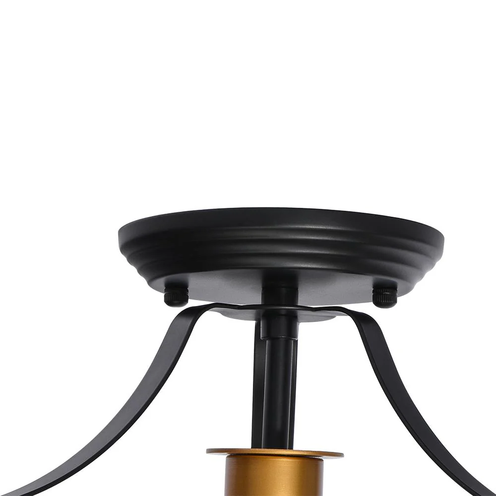 Glass Lantern Semi Flush Mount - Image 6