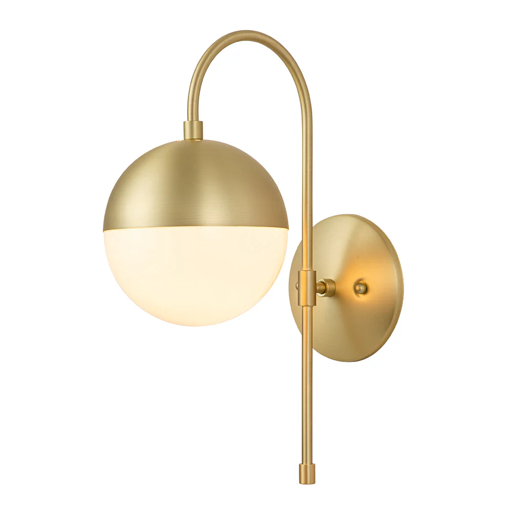 Goose Arm Globe Wall Sconce - Image 4