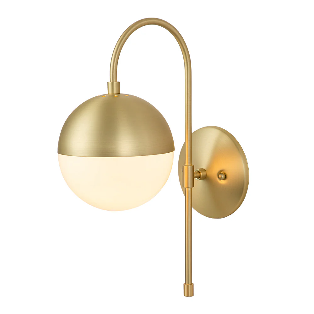 Goose Arm Globe Wall Sconce - Image 5