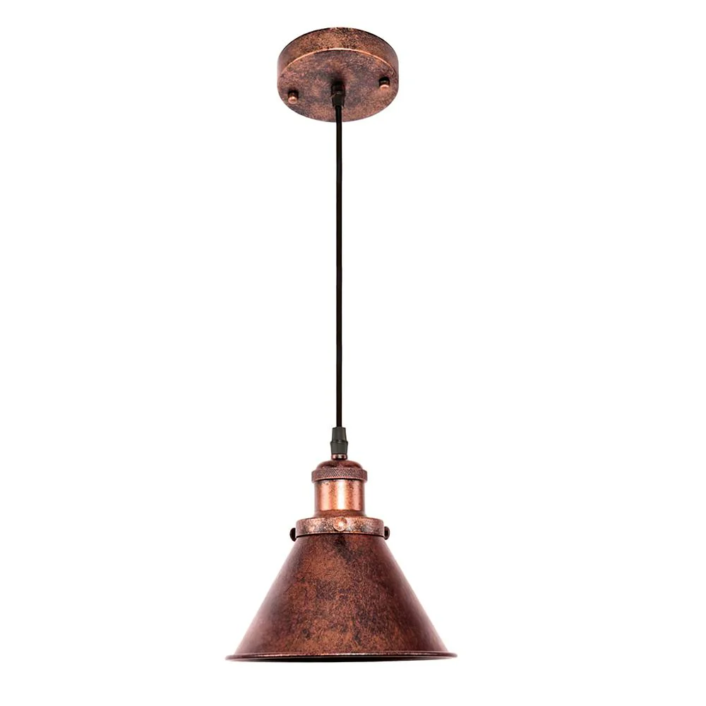 Industrial 1-Light Cone Pendant Light - Image 5