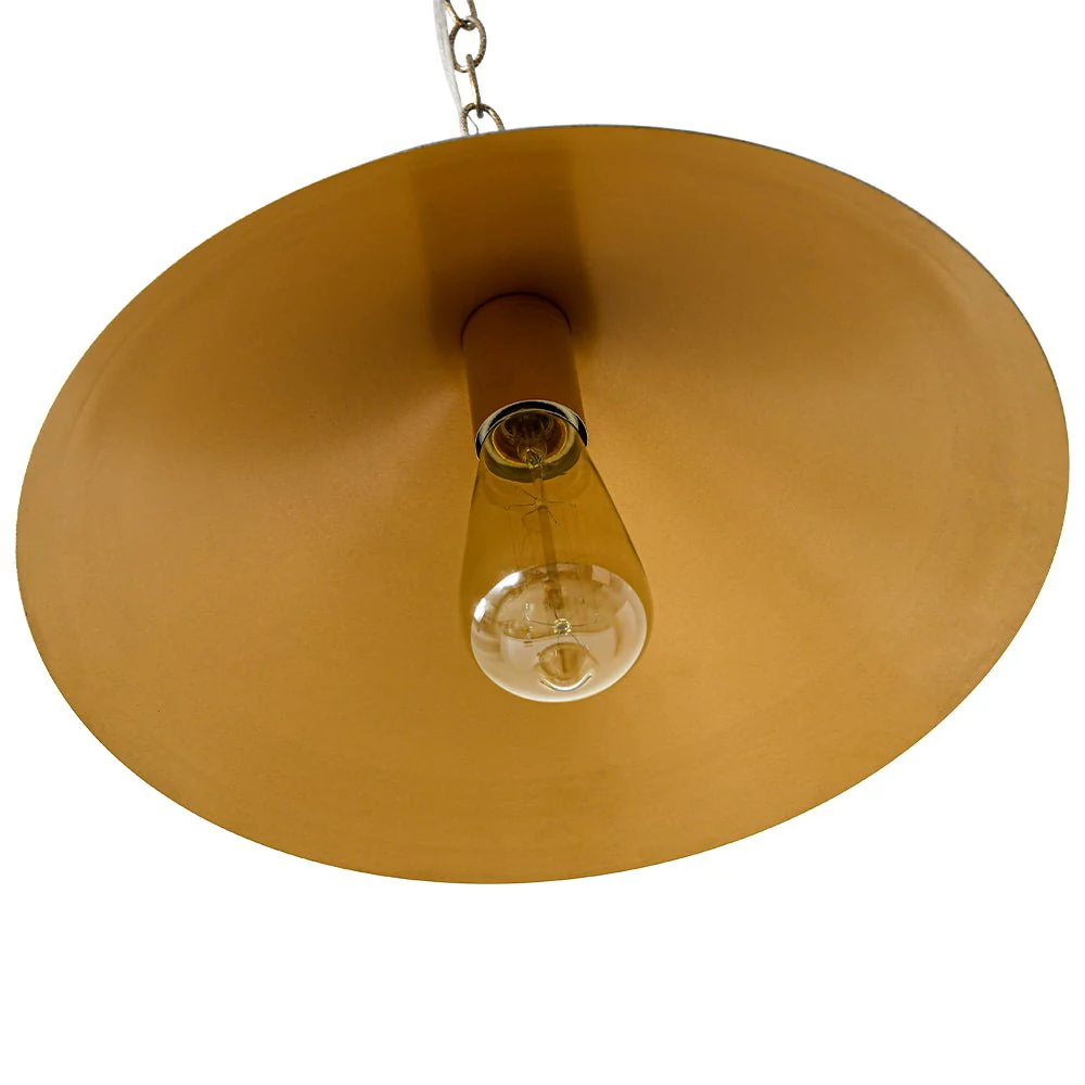 Industrial 1-Light Rusty Silver Iron Cone Kitchen Pendant - Image 10