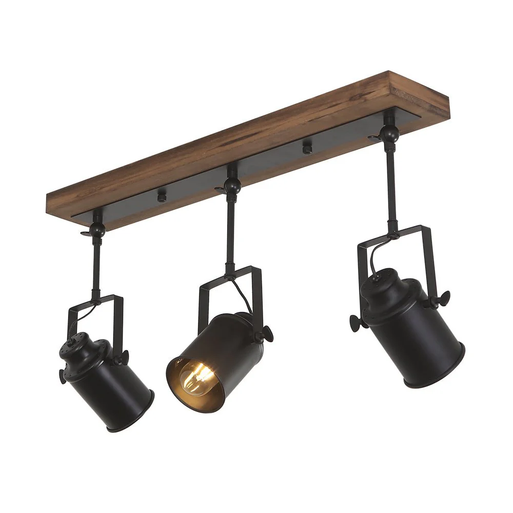 Industrial 3-Light Semi Flush Track Light - Image 6