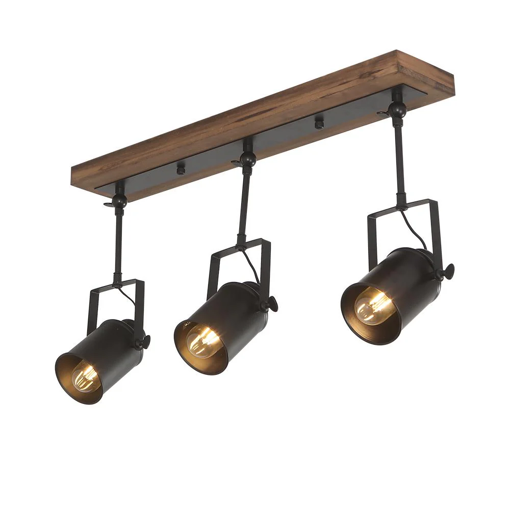 Industrial 3-Light Semi Flush Track Light - Image 7