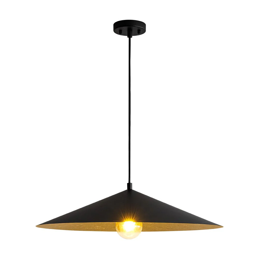 Industrial Oversized Iron Flat Cone Kitchen Pendant Light - Image 13