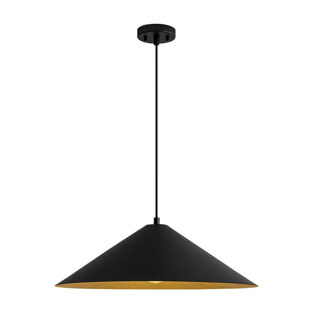 Industrial Oversized Iron Flat Cone Kitchen Pendant Light - Image 8