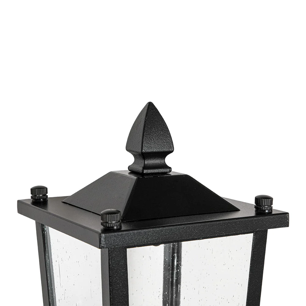IP23 Black Manor 1-Light Lantern Outdoor Wall Sconce - Image 8