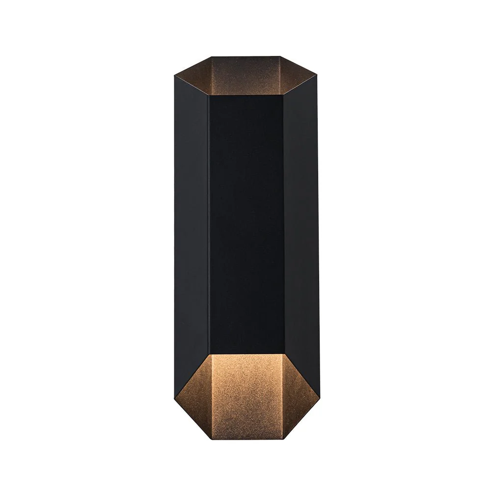 IP54 Up and Down Black Geometric Tube LED Outdoor Wall Light - Image 6
