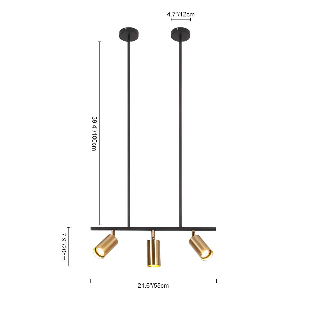 Kitchen Island Linear Pendant Track Lighting - Image 19