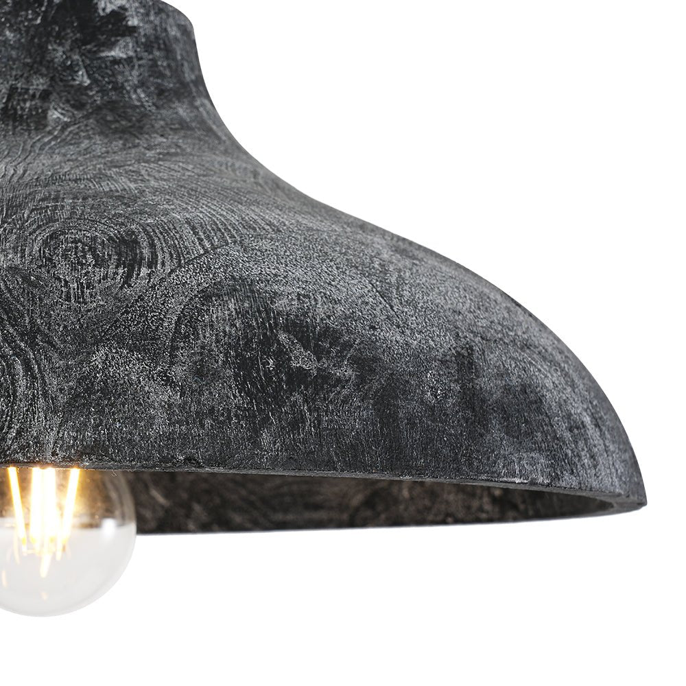 Limed Style Dome Distressed Wooden Single Pendant - Image 13