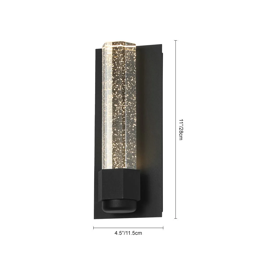 Linear Clear bubble Crystal Tube Dimmable LED Wall Lamp - Image 16