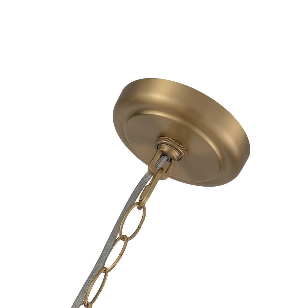 Luxe Oversized Brushed Brass Iron Large Dome Pendant Light - Image 20