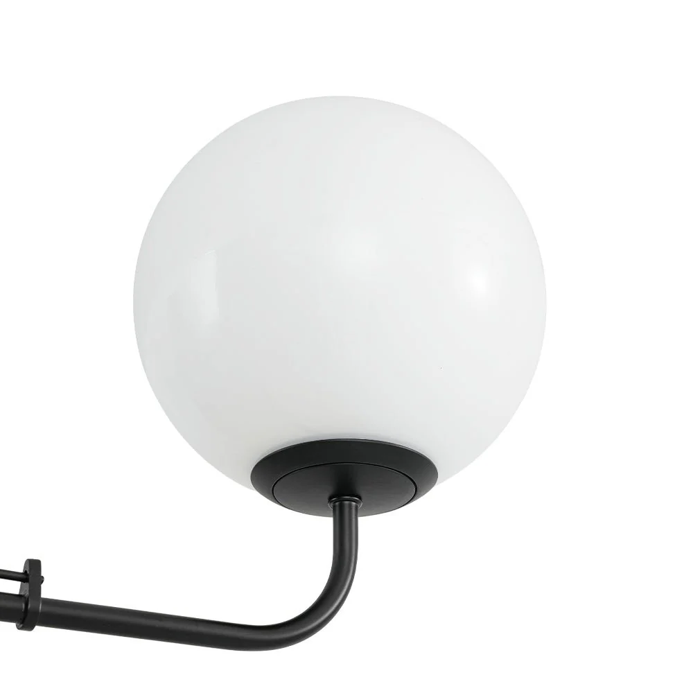 Luxury 4-Light Shine Opal Glass Globe Sputnik Chandelier - Image 10