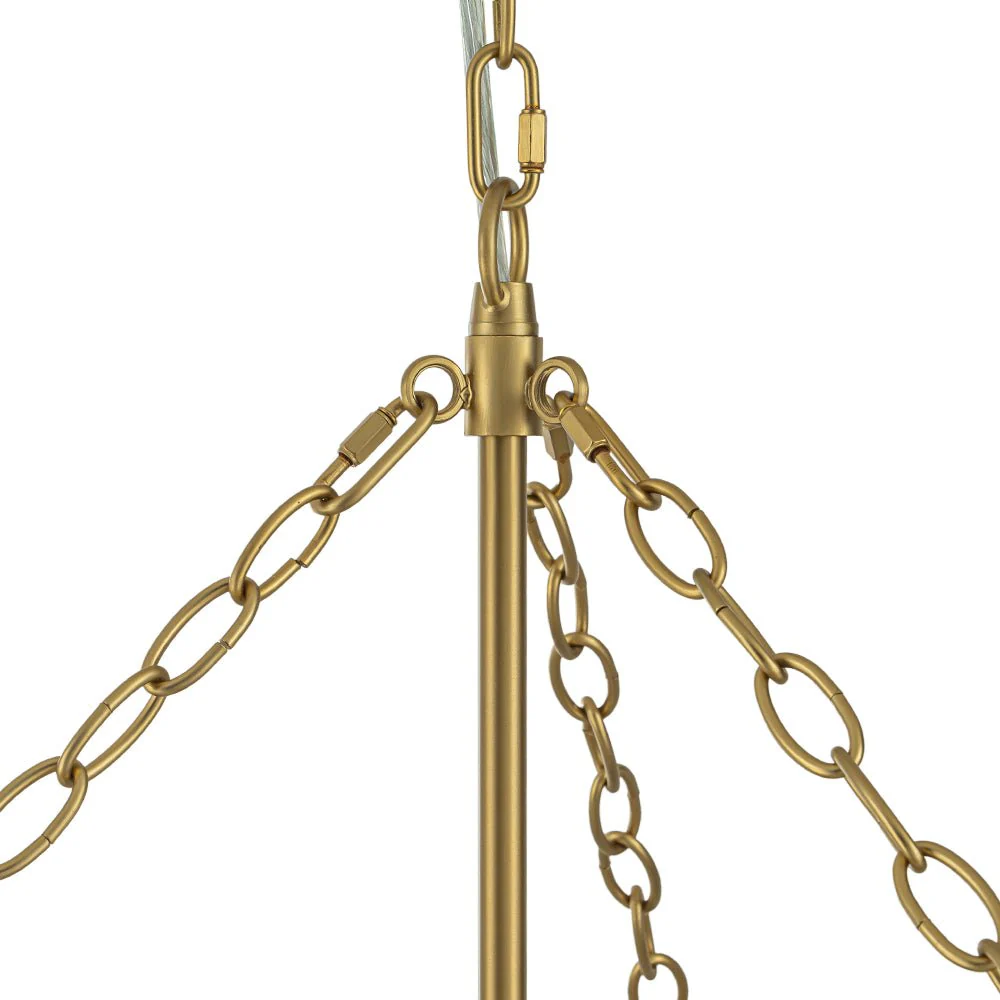 Luxury Cascade Cluster Ribbed Glass Bubble Entry Chandelier - Image 18
