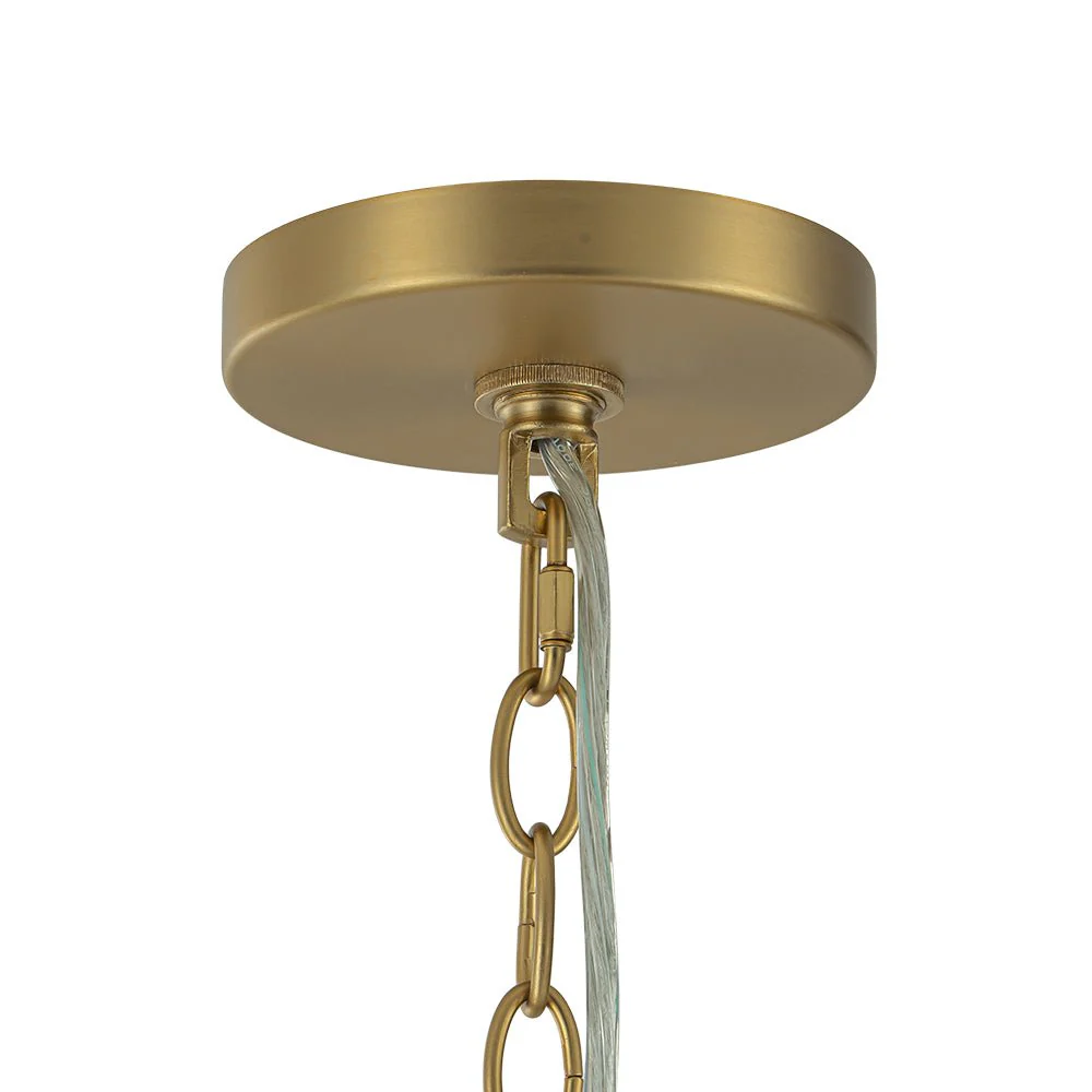 Luxury Cascade Cluster Ribbed Glass Bubble Entry Chandelier - Image 19