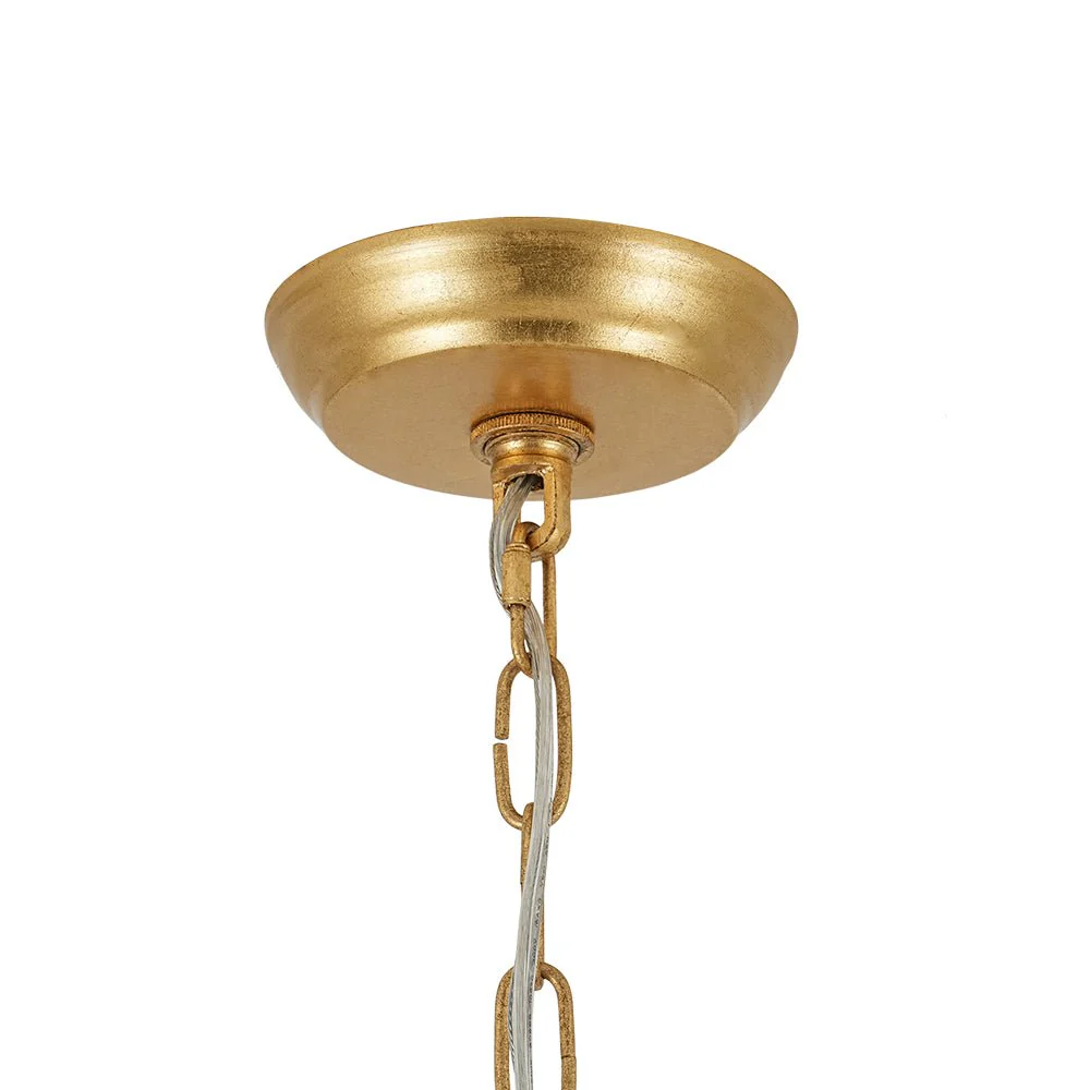 Luxury Gold Foiled Chic Antique Crystal Floral Chandelier - Image 8