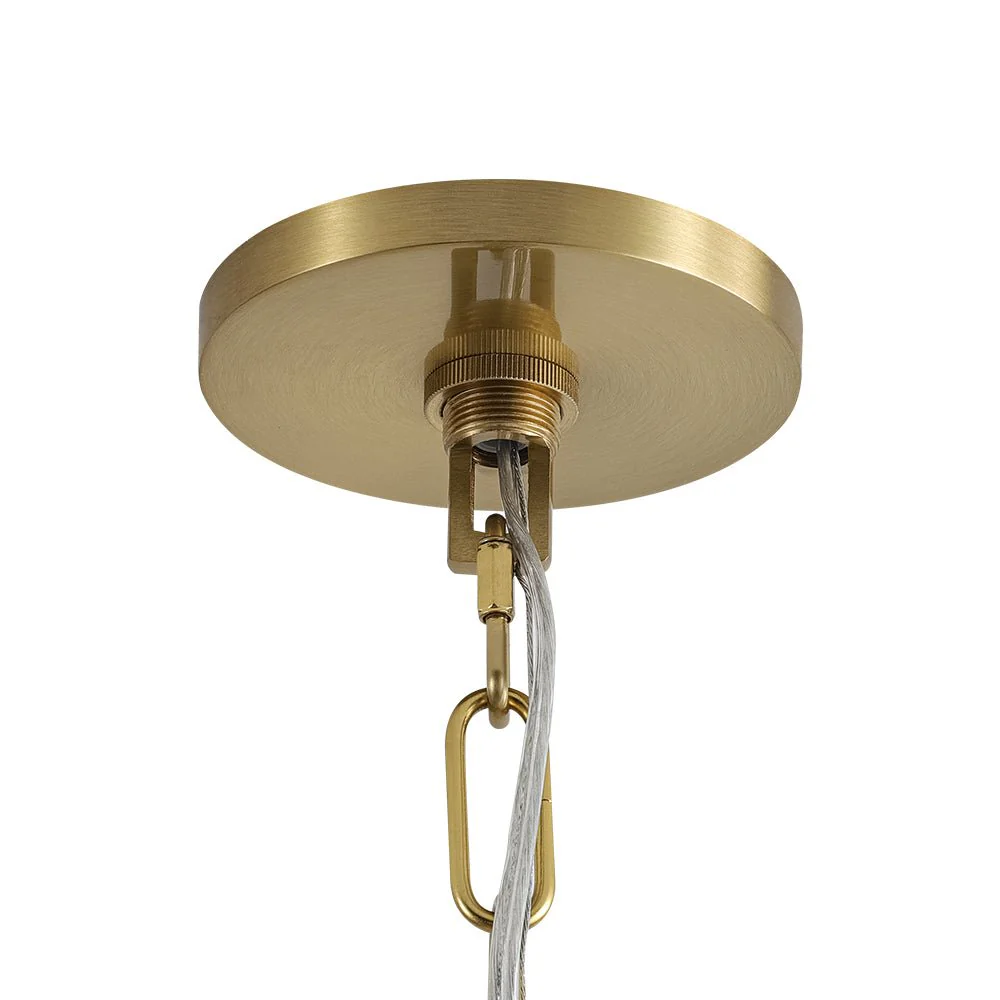 Macaron Brass Baby Blue 1-Light Iron Conical Kitchen Pendant - Image 12