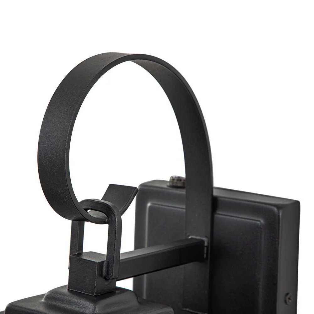 IP23 Matte Black Farmhouse 3-Light Lantern Outdoor Wall Light - Image 6