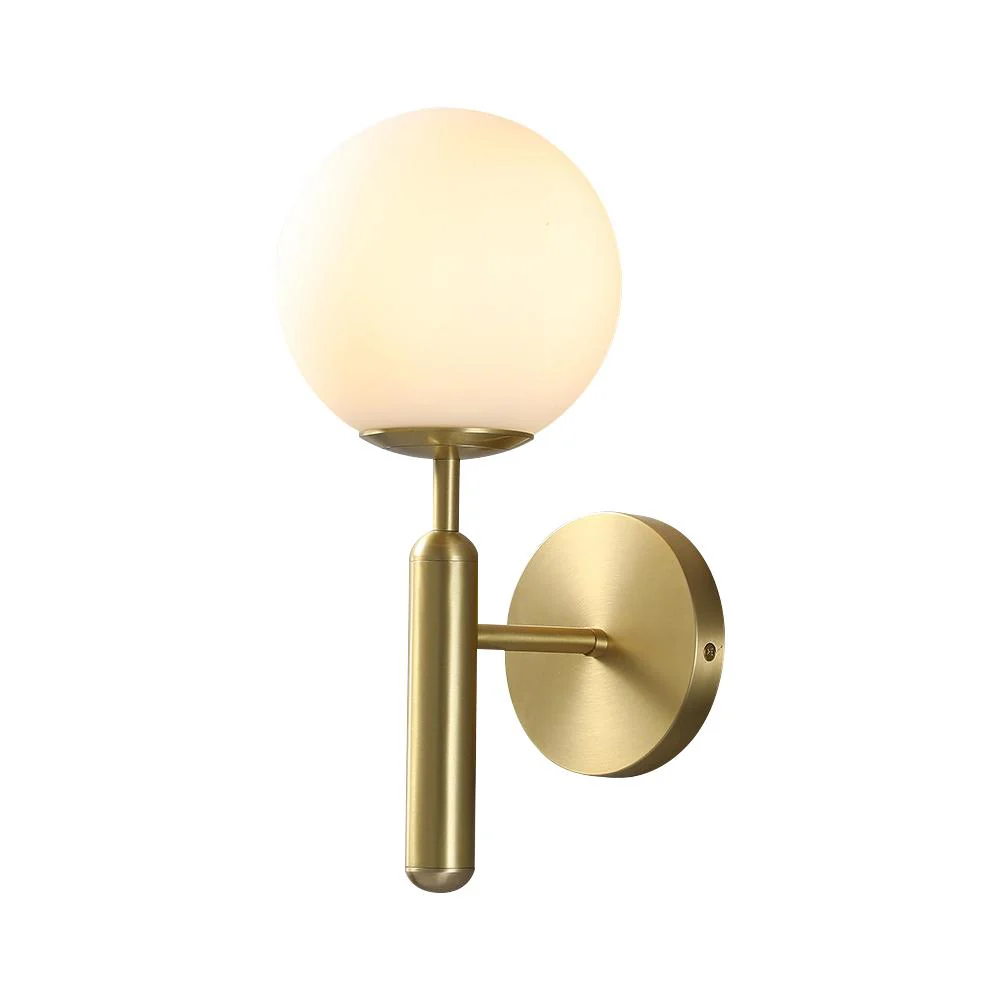 Mid-century 1-light Globe Wall Sconce - Image 3