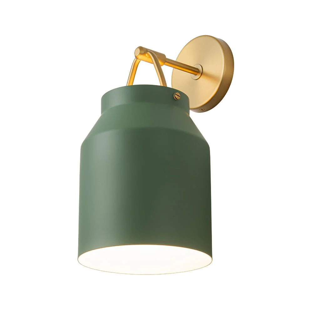 Mid-Century 1-Light Hanging Jar Shade Wall Sconce - Image 17