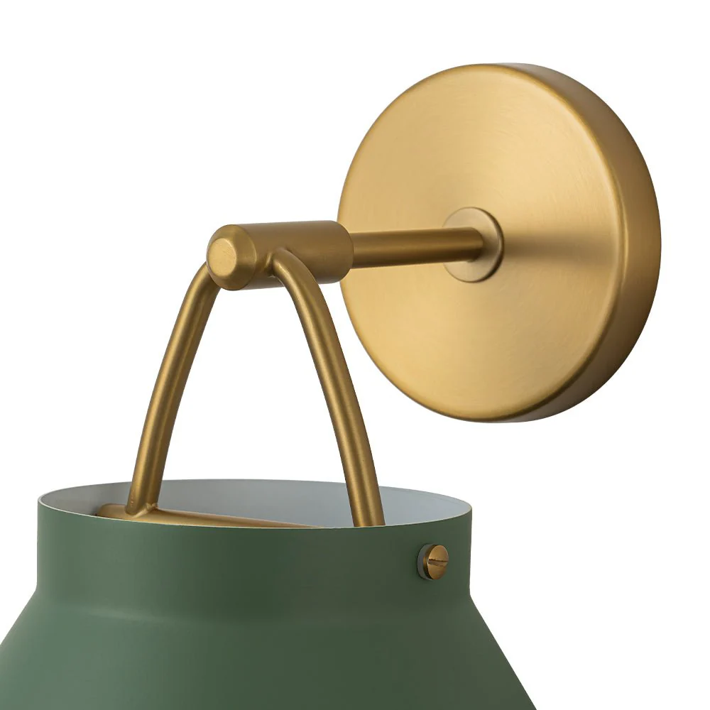 Mid-Century 1-Light Hanging Jar Shade Wall Sconce - Image 23