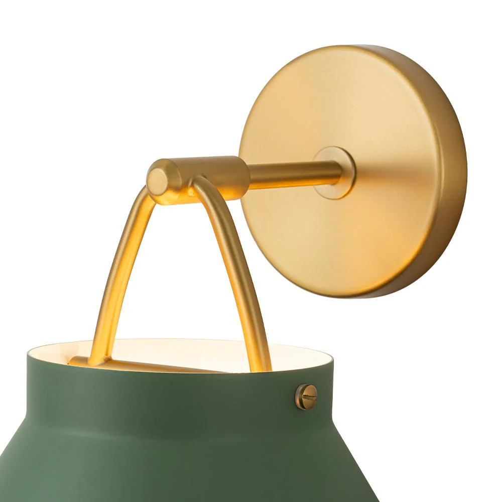 Mid-Century 1-Light Hanging Jar Shade Wall Sconce - Image 24