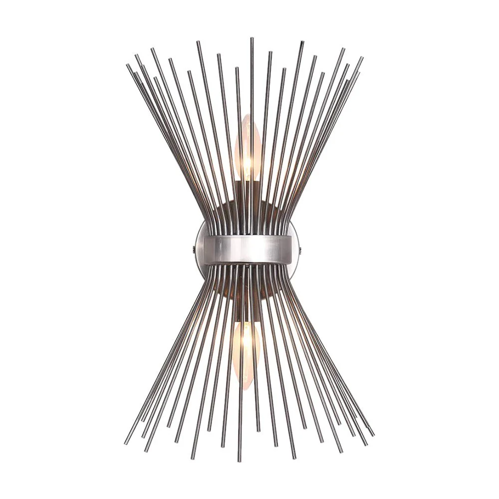 Mid Century 2-Light Sunburst Wall Sconce - Image 12