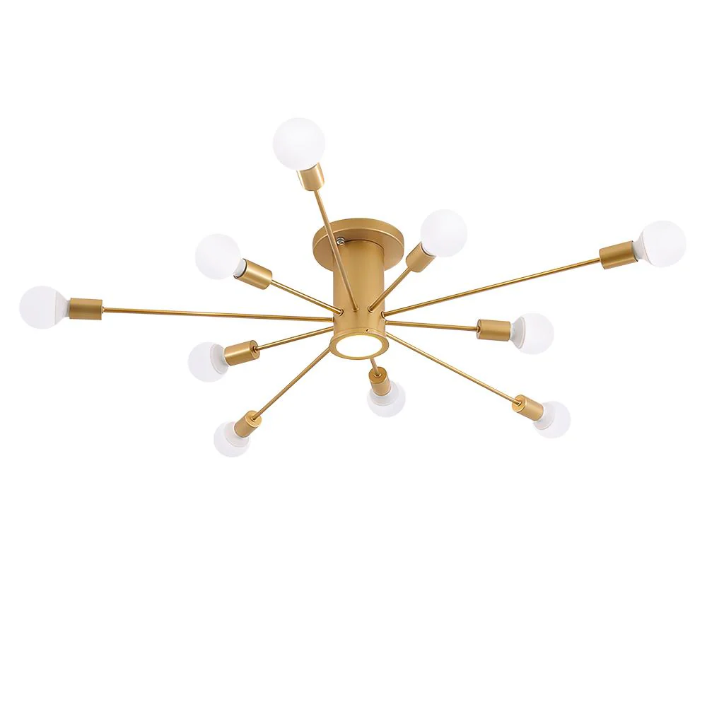 Mid-Century Flush Mount Sputnik Ceiling Light - Image 3