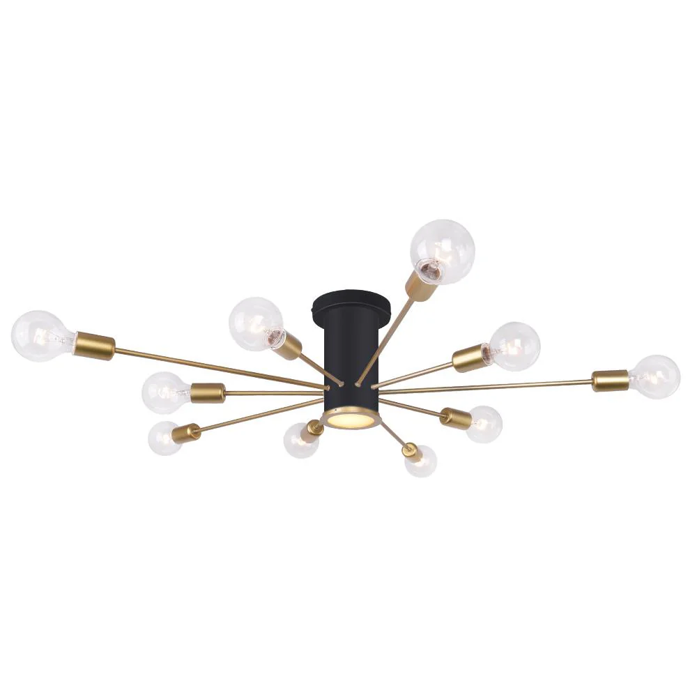 Mid-Century Flush Mount Sputnik Ceiling Light - Image 4