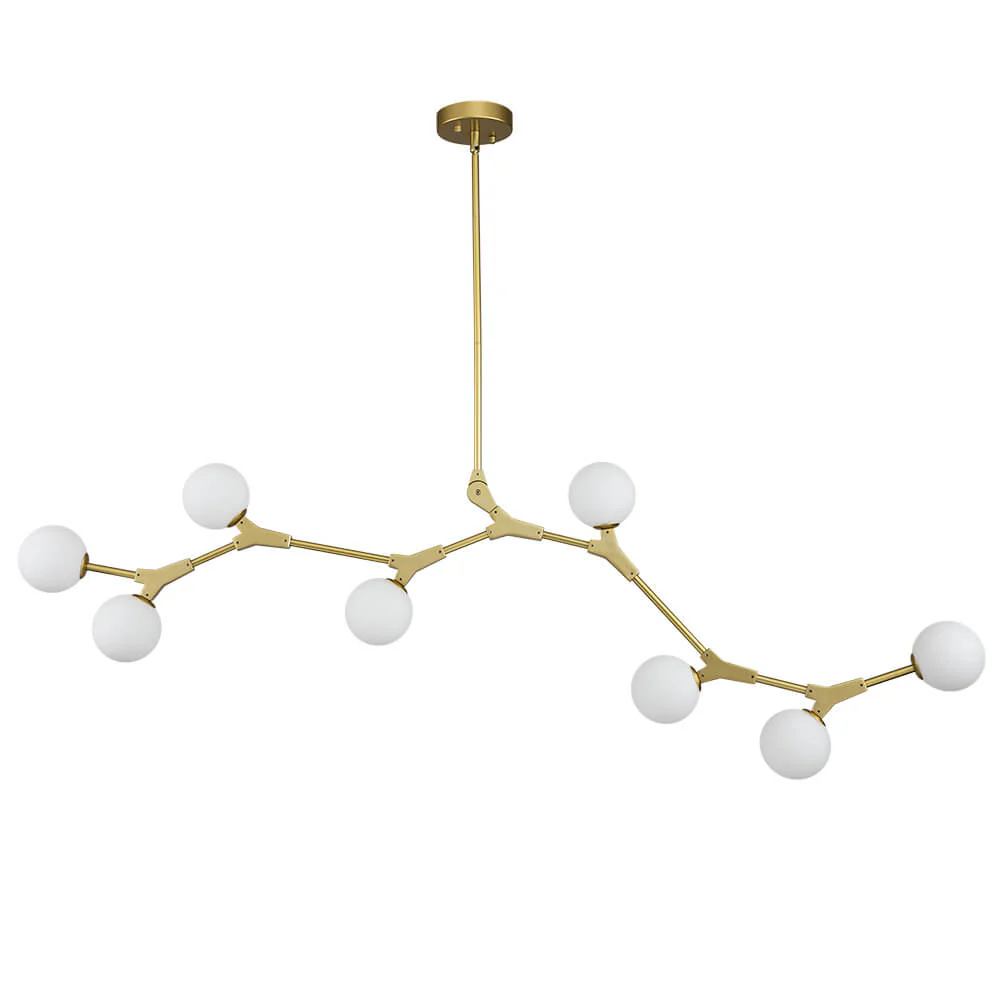 Mid-century Linear Island Branching Bubble Chandelier - Image 7