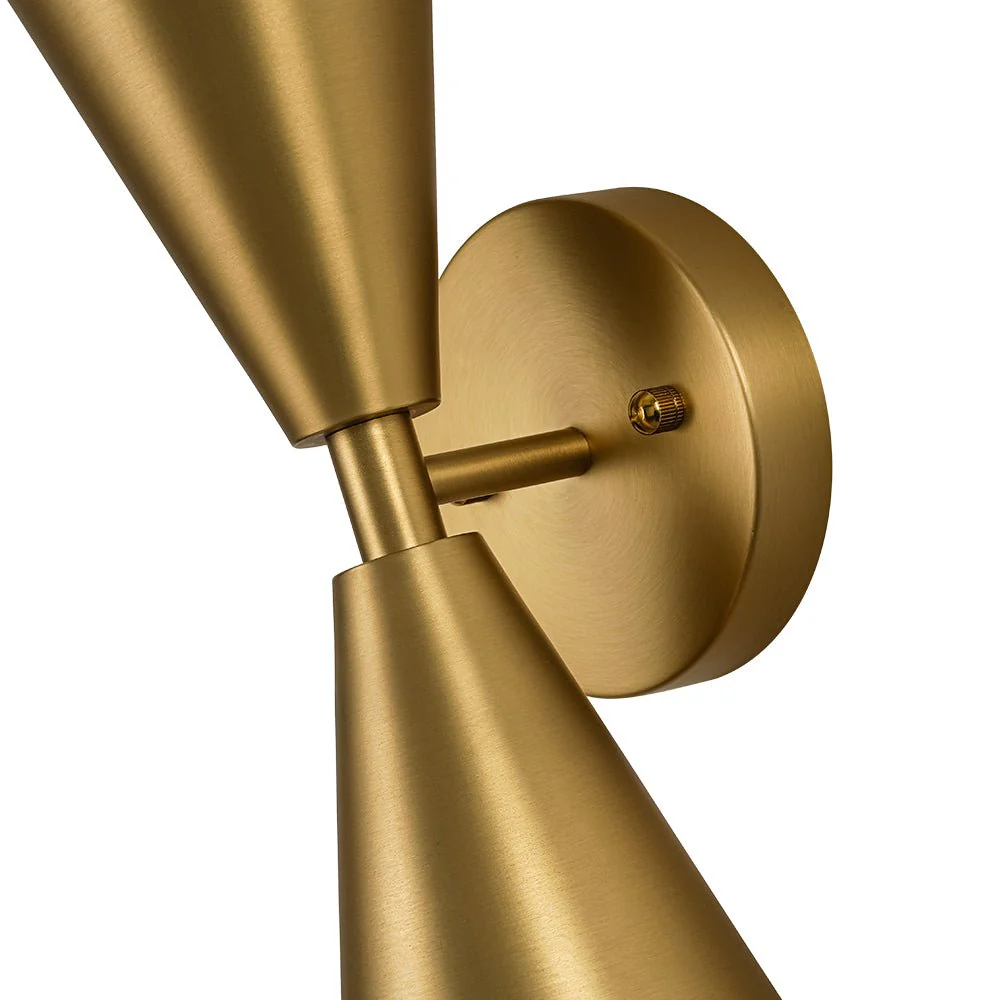 Mid-Century Modern 2-Light Up Down Cone Wall Sconce - Image 16
