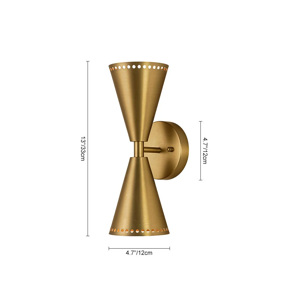 Mid-Century Modern 2-Light Up Down Cone Wall Sconce - Image 19