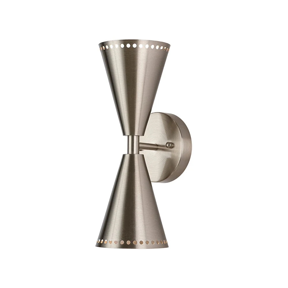 Mid-Century Modern 2-Light Up Down Cone Wall Sconce - Image 20