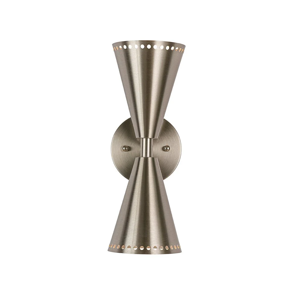 Mid-Century Modern 2-Light Up Down Cone Wall Sconce - Image 22