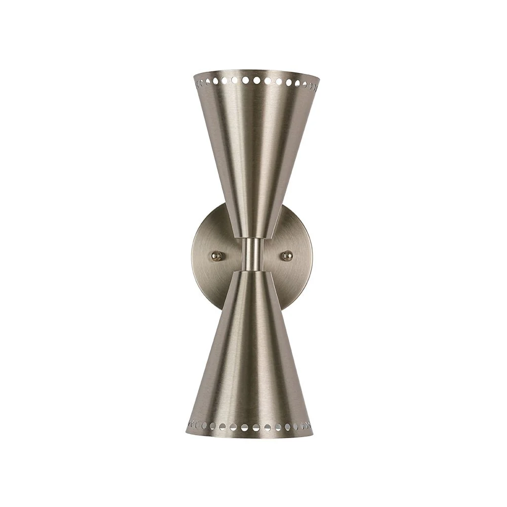 Mid-Century Modern 2-Light Up Down Cone Wall Sconce - Image 23
