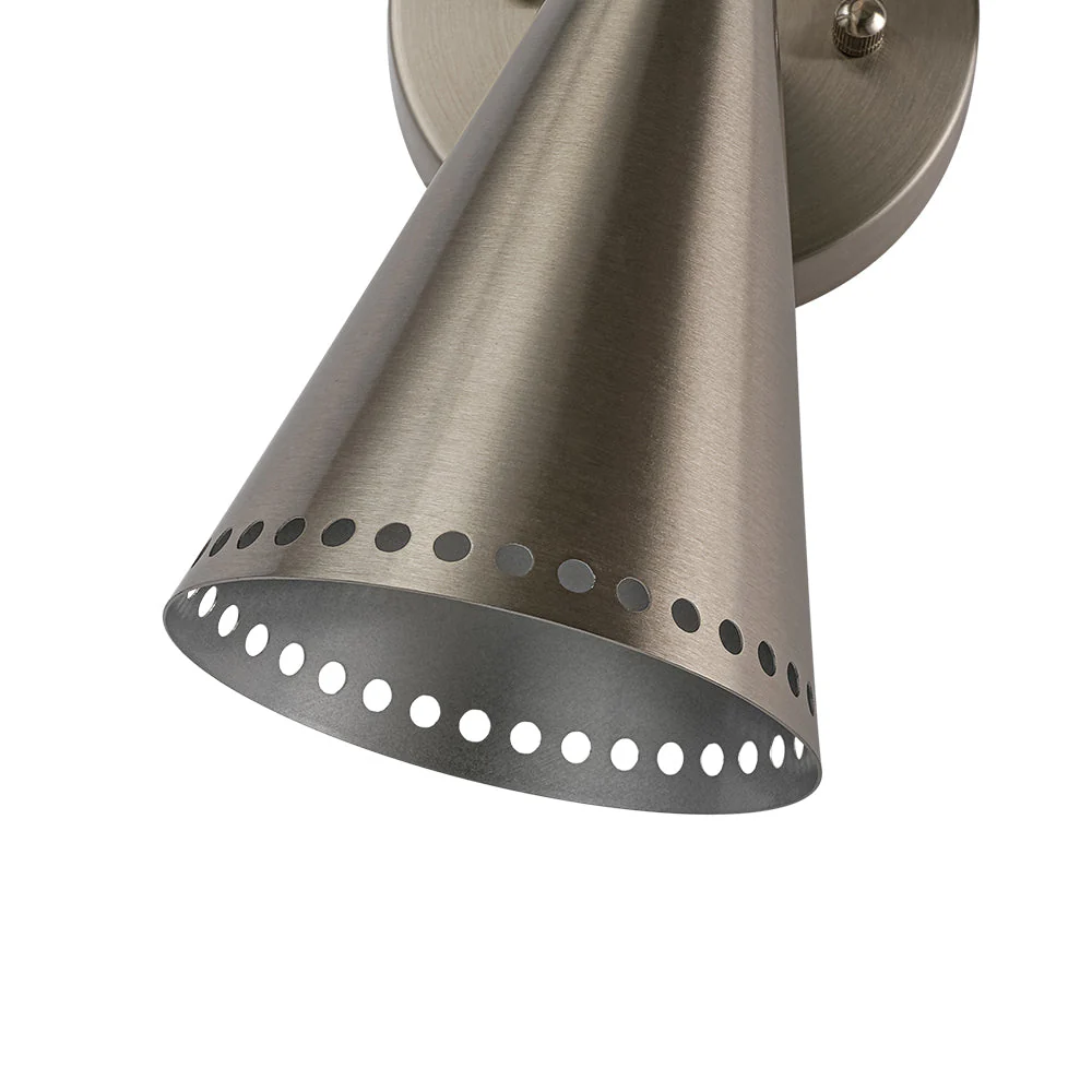Mid-Century Modern 2-Light Up Down Cone Wall Sconce - Image 29
