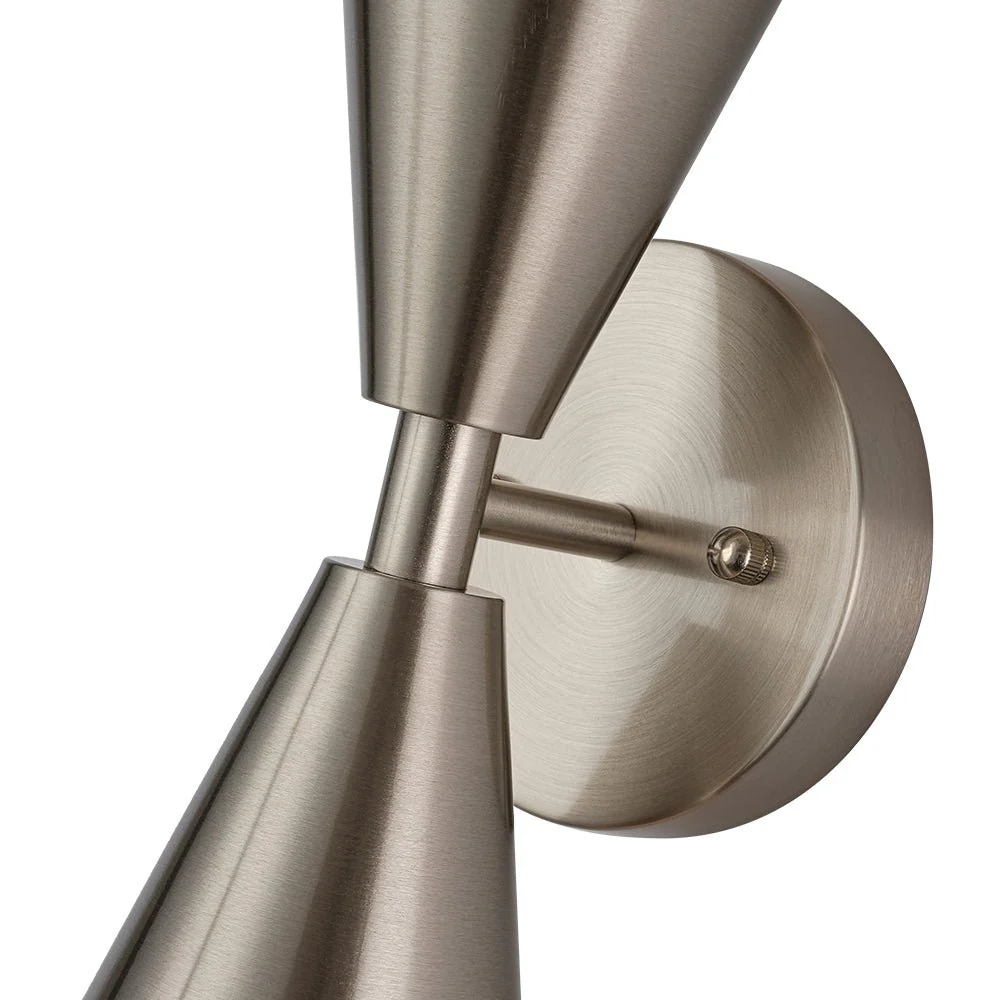 Mid-Century Modern 2-Light Up Down Cone Wall Sconce - Image 30
