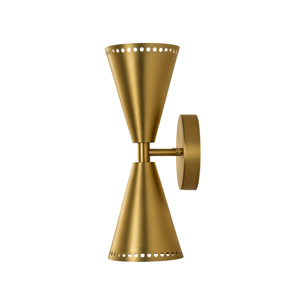 Mid-Century Modern 2-Light Up Down Cone Wall Sconce - Image 8