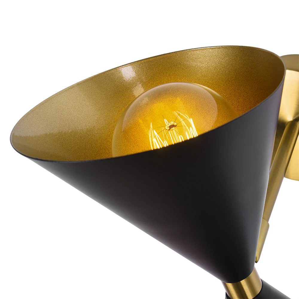 Mid-Century Modern Black Wall Sconce - Image 10