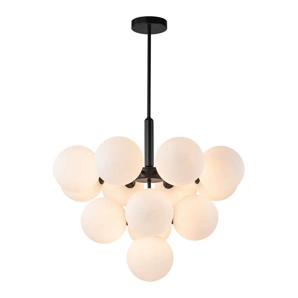 Milky Glass Cluster Bubble Chandelier - Image 11