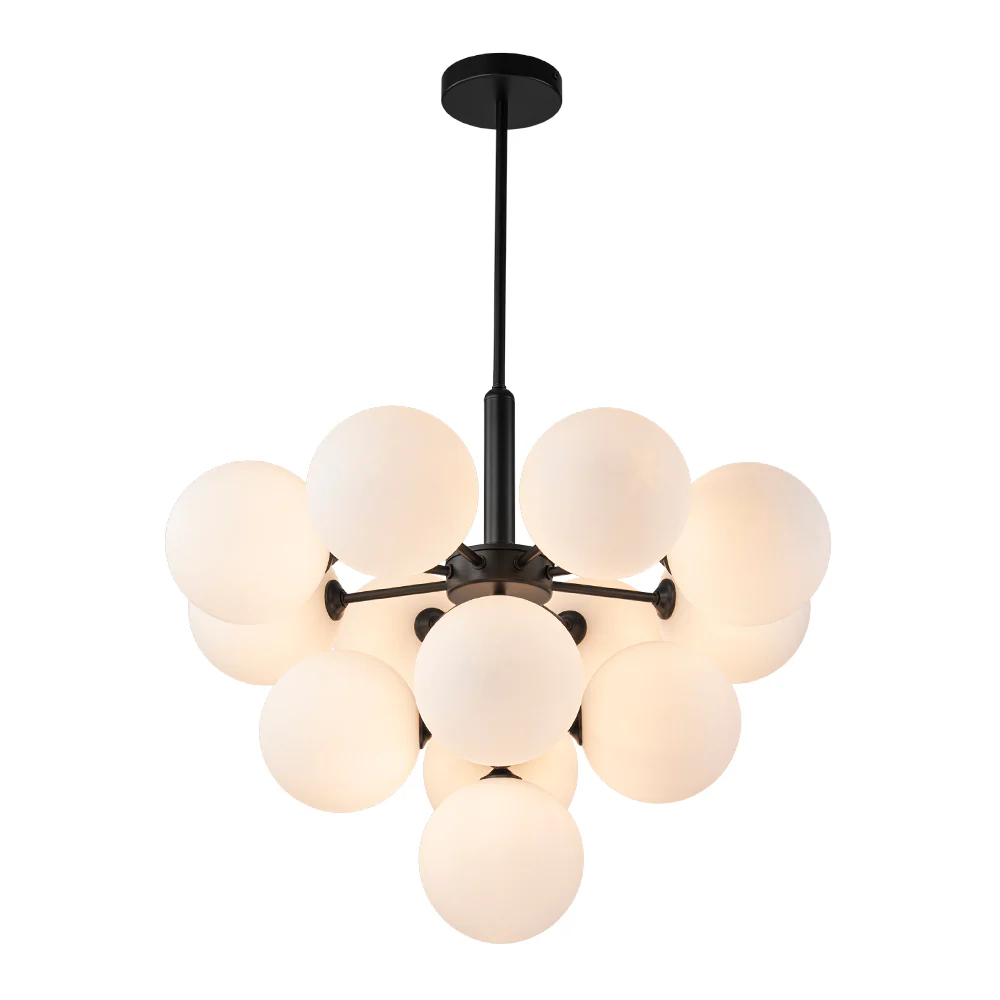 Milky Glass Cluster Bubble Chandelier - Image 13