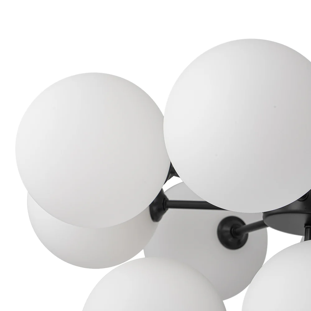 Milky Glass Cluster Bubble Chandelier - Image 16
