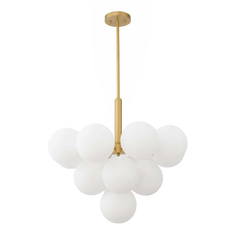 Milky Glass Cluster Bubble Chandelier - Image 21