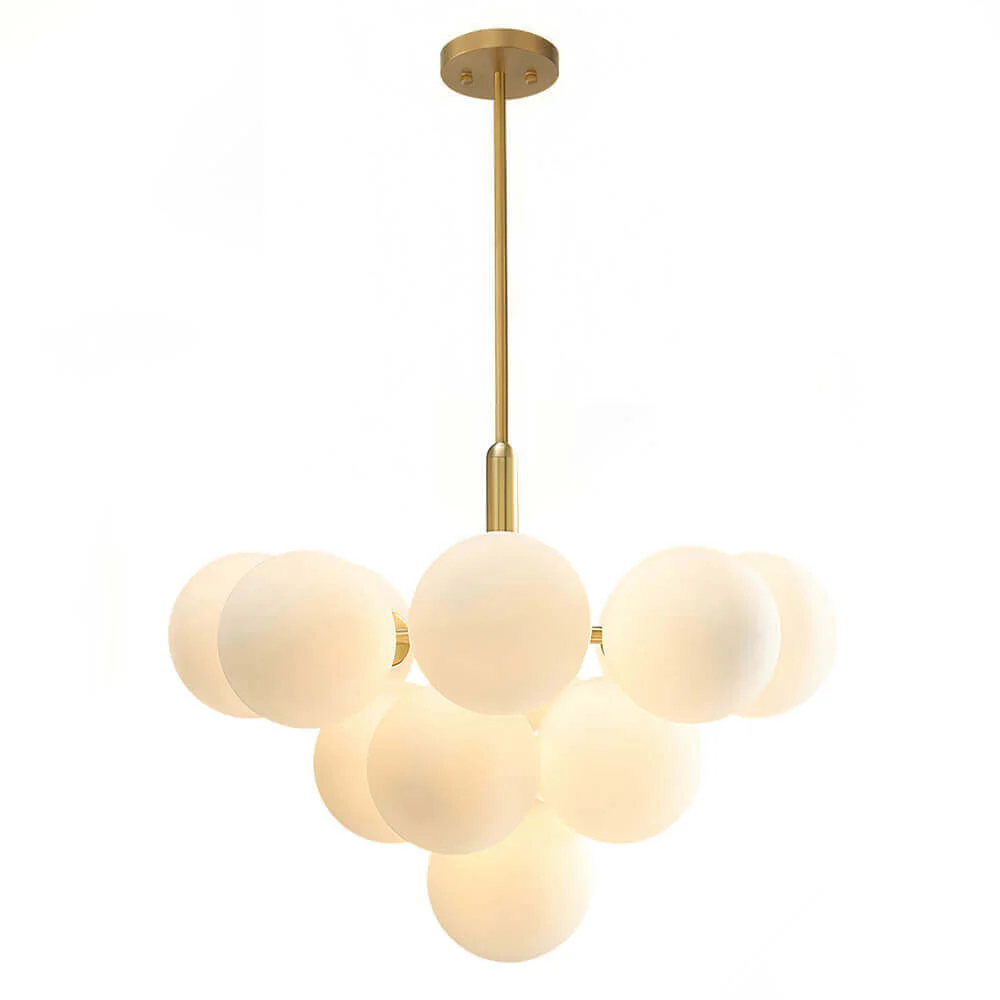 Milky Glass Cluster Bubble Chandelier - Image 22