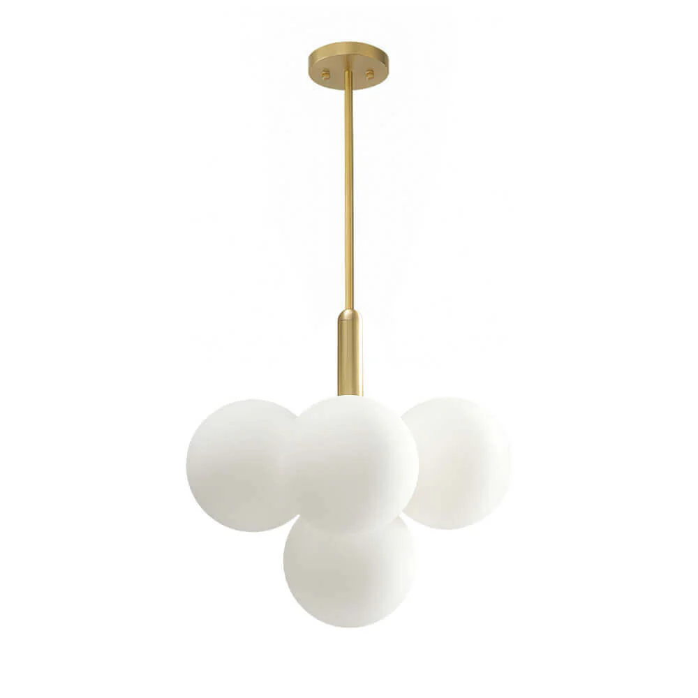 Milky Glass Cluster Bubble Chandelier - Image 23